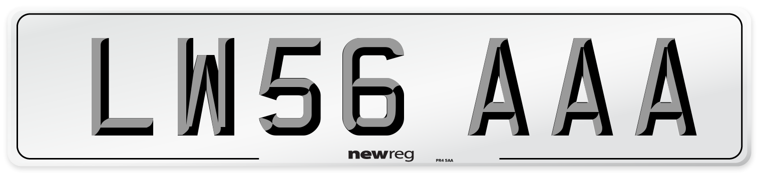 LW56 AAA Number Plate from New Reg